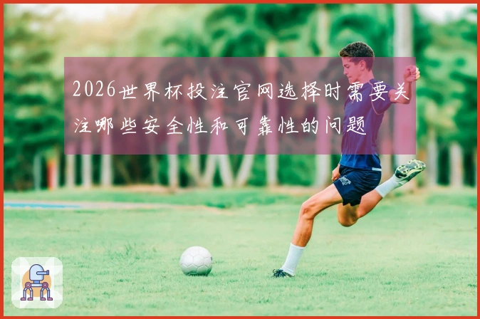 2026世界杯投注官网选择时需要关注哪些安全性和可靠性的问题