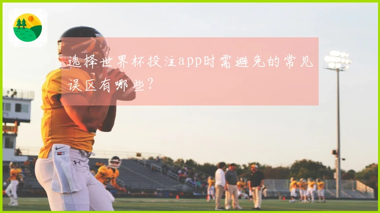 选择世界杯投注app时需避免的常见误区有哪些？